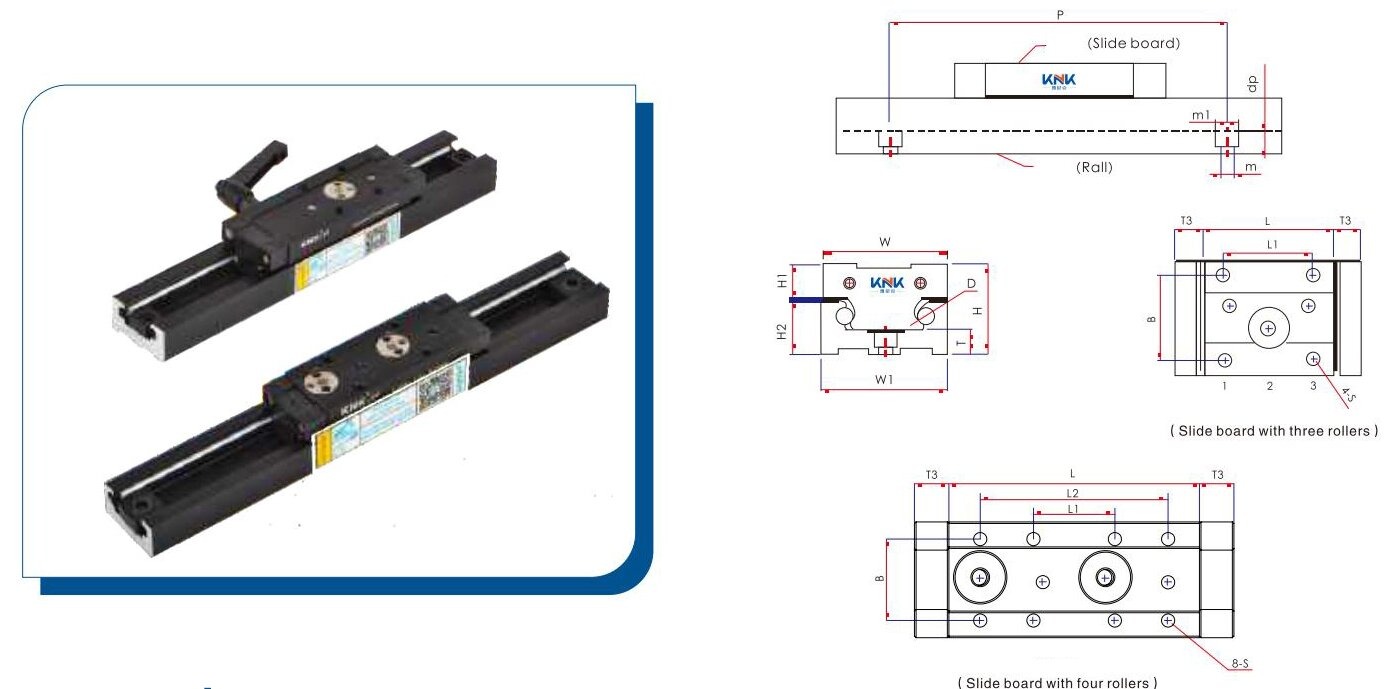 Built-in dual-axis linear guide